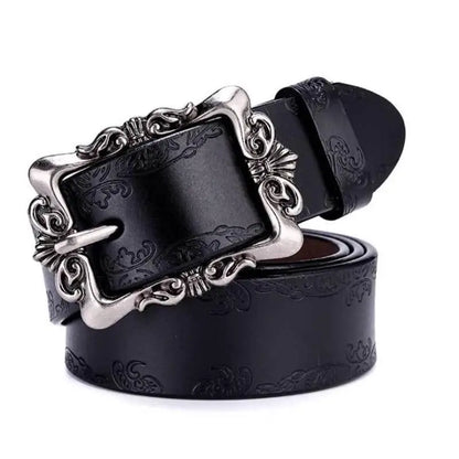 Diva Chic - Ceinture en cuir véritable pour femme