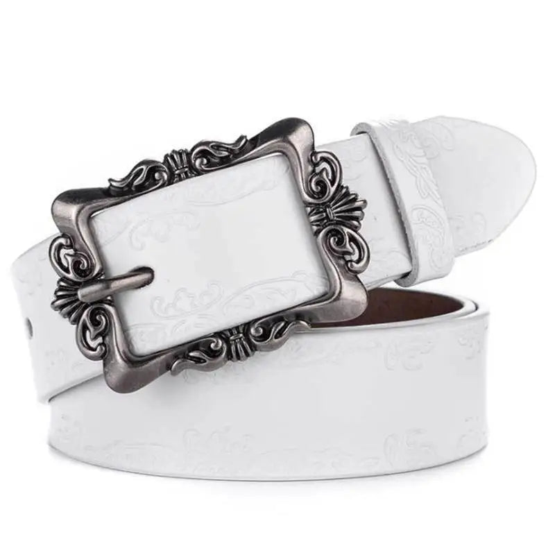 Diva Chic - Ceinture en cuir véritable pour femme