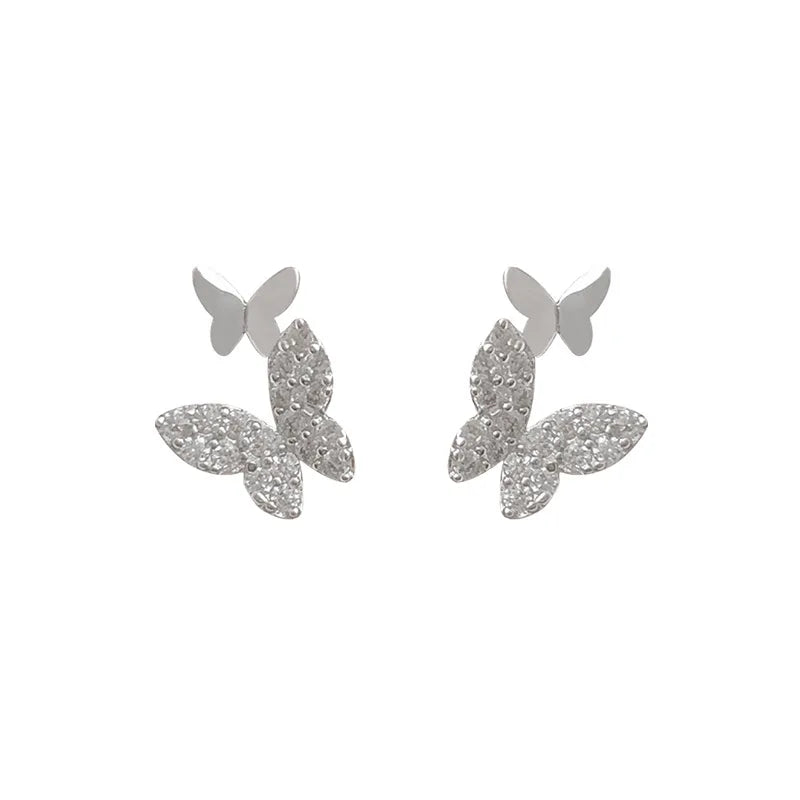 Aretes Brillantes Mariposa 925 con Circonita - Joyería de Moda para Mujeres - Dizzy Four