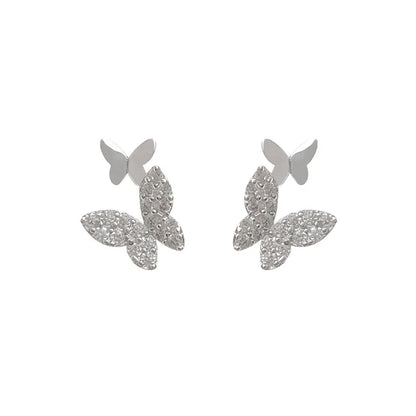 Aretes Brillantes Mariposa 925 con Circonita - Joyería de Moda para Mujeres - Dizzy Four