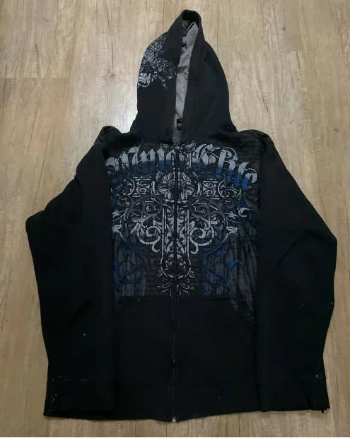 Gothic Street Hoodie : Le style rétro américain qui éblouit