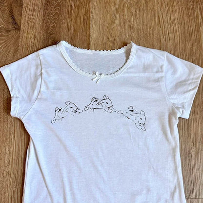 T-shirt E-Girl Lapin Gothique