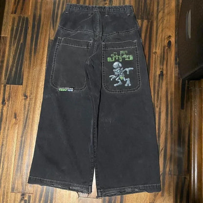 Jeans Urbanos Y2K: Pantalones Baggy de Alta Calidad con Estilo Hip Hop