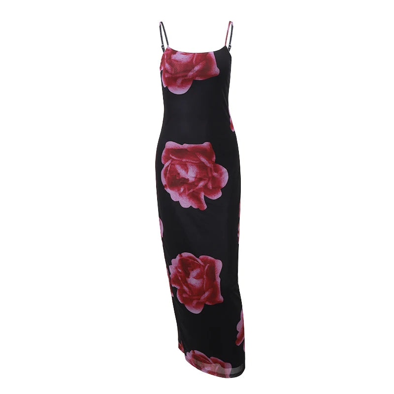 EleganceSeduce Vestido Maxi Retro Estampado - Glamour Infinito