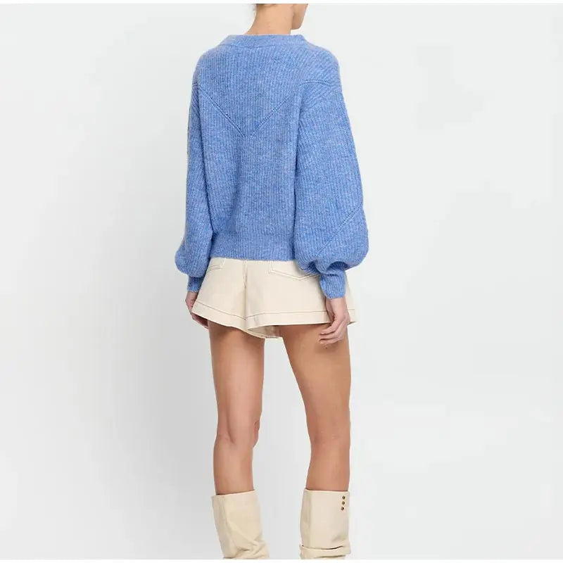 Ottavia Chic Lantern Sleeve Sweater