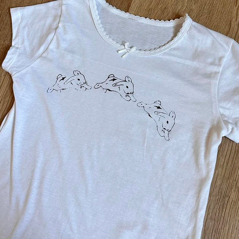 T-shirt E-Girl Lapin Gothique