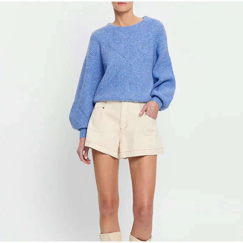 Ottavia Chic Lantern Sleeve Sweater