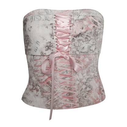 Corset Tubo Estampado de Fantasía