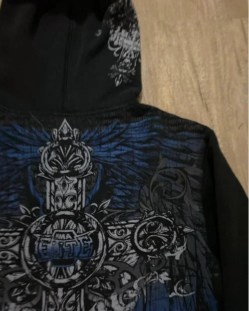 Gothic Street Hoodie : Le style rétro américain qui éblouit