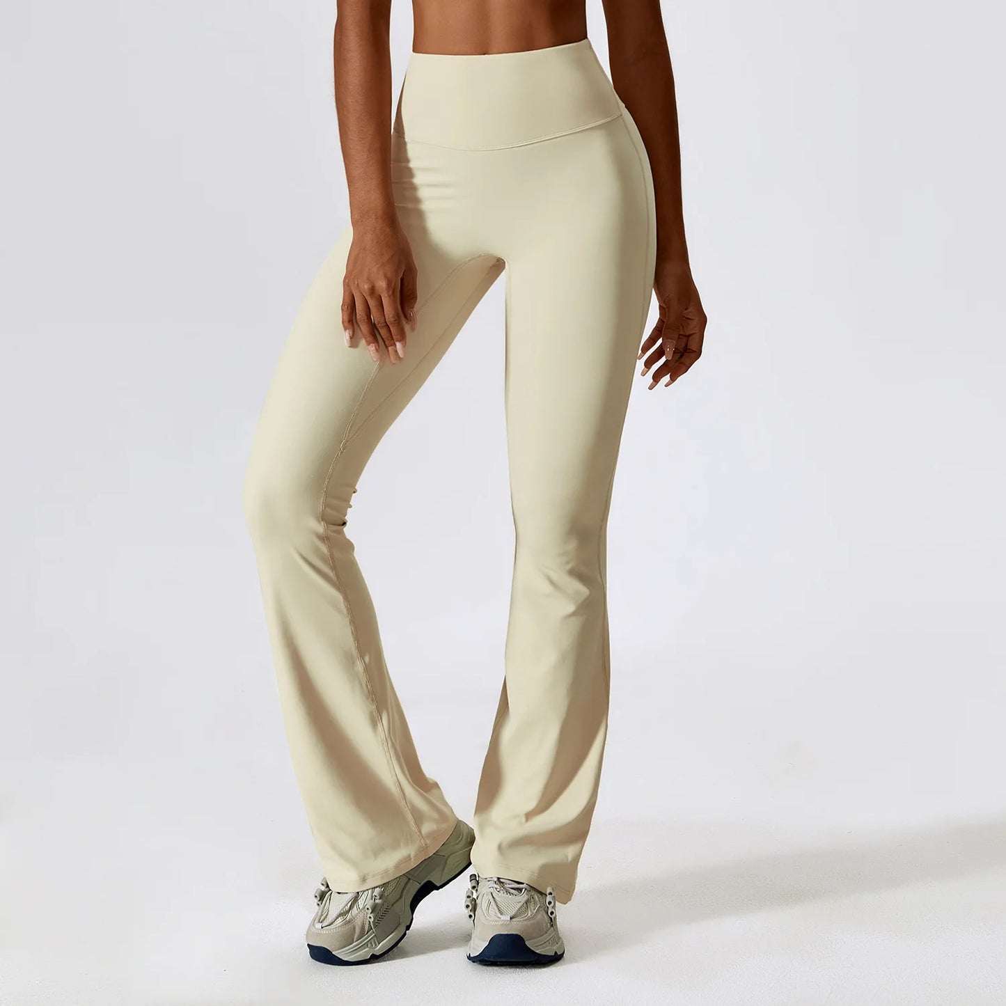 FlareFlex Leggings: Pantalones de Yoga de Cintura Alta con Piernas Amplias - Dizzy Four