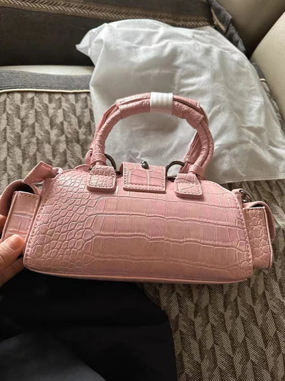 Bolso Mensajero Vintage Rosado Encanto Grunge