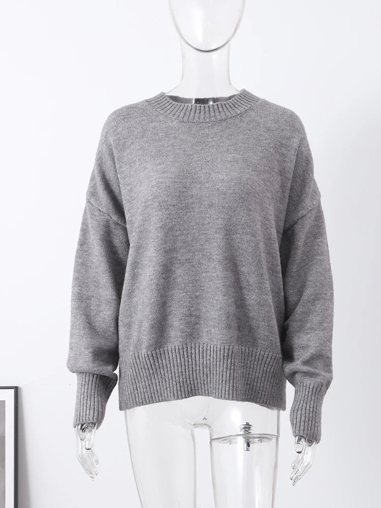 Pull classique en tricot pour femme - Élégance intemporelle