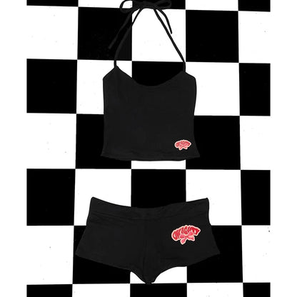 Conjunto Borboleta Rebelde: Punk Y2K Streetwear