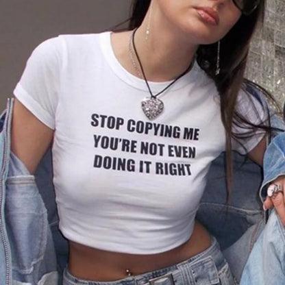 Crop Top Retro "Copycat Killer"