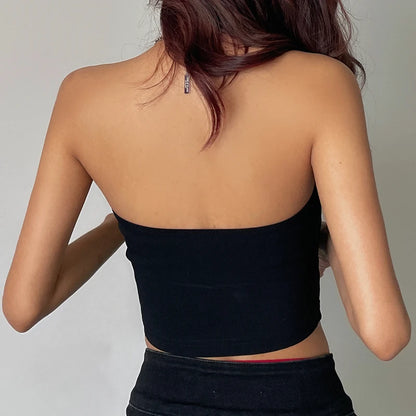 Divina Strapless: Top Tubo Asimétrico para Mujer