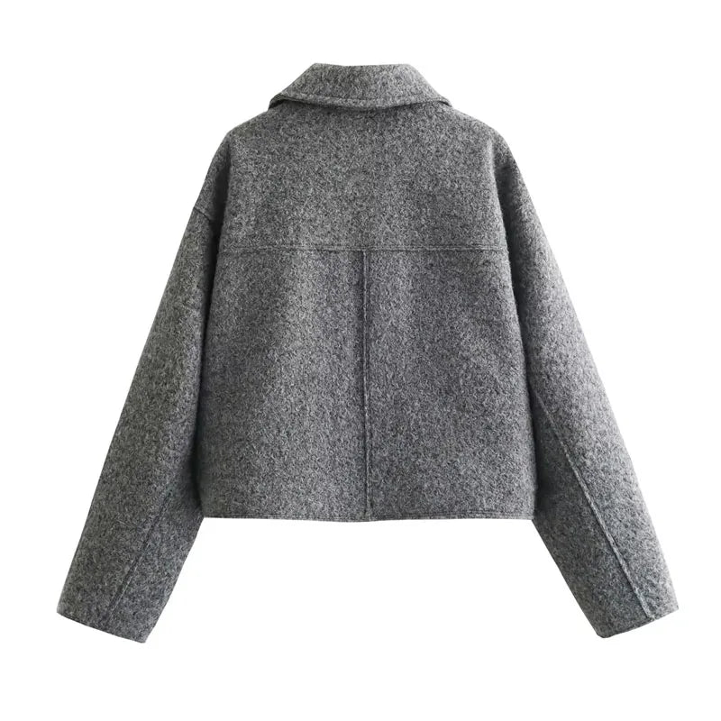 Chaqueta Corta de Tweed para Mujer "Autumn Elegance"