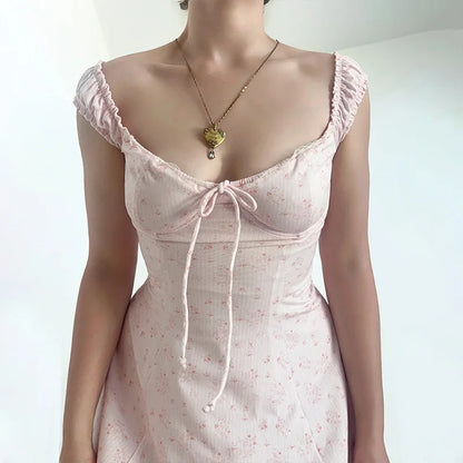 Encanto Floral - Vestido Mini Vintage A-Line