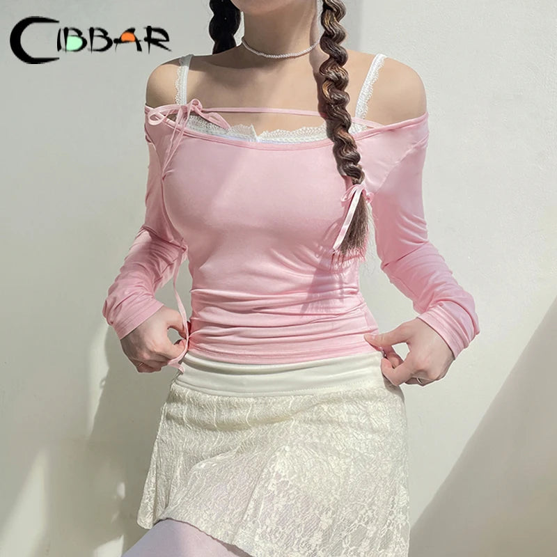 Charme Rosa: Top Curto Bandagem Estilo Mágico