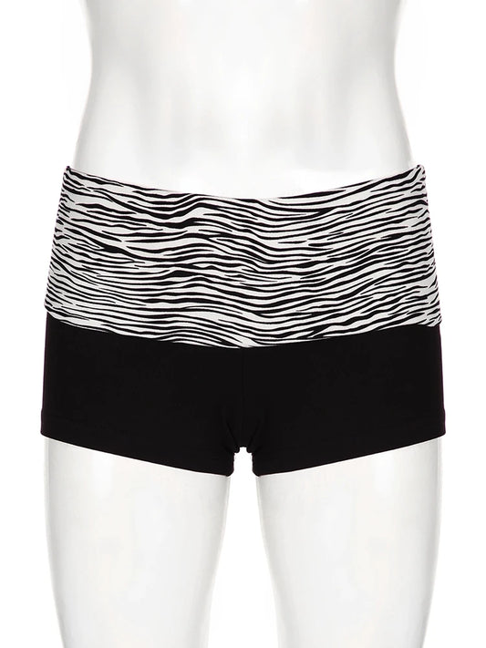 Shorts Zebra Patchwork Beach Chic - Dizzy Four