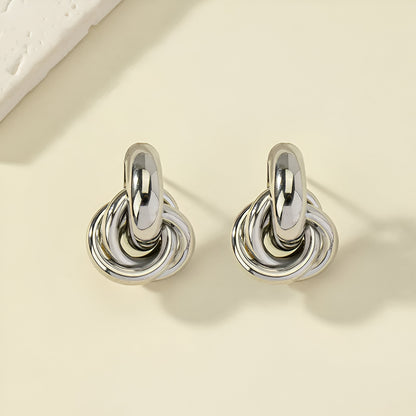 Ella Knot Hoop Earrings