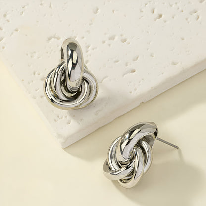 Ella Knot Hoop Earrings