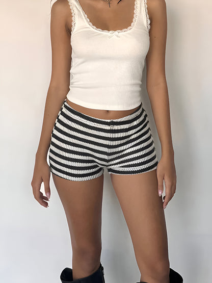 Shorts Malha Listrado Luzia