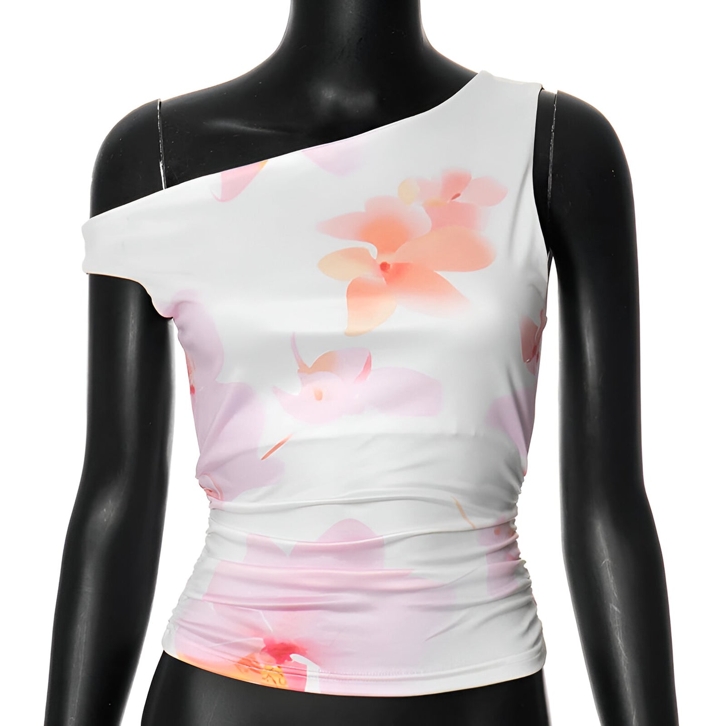 Elena Floral Ruched Top