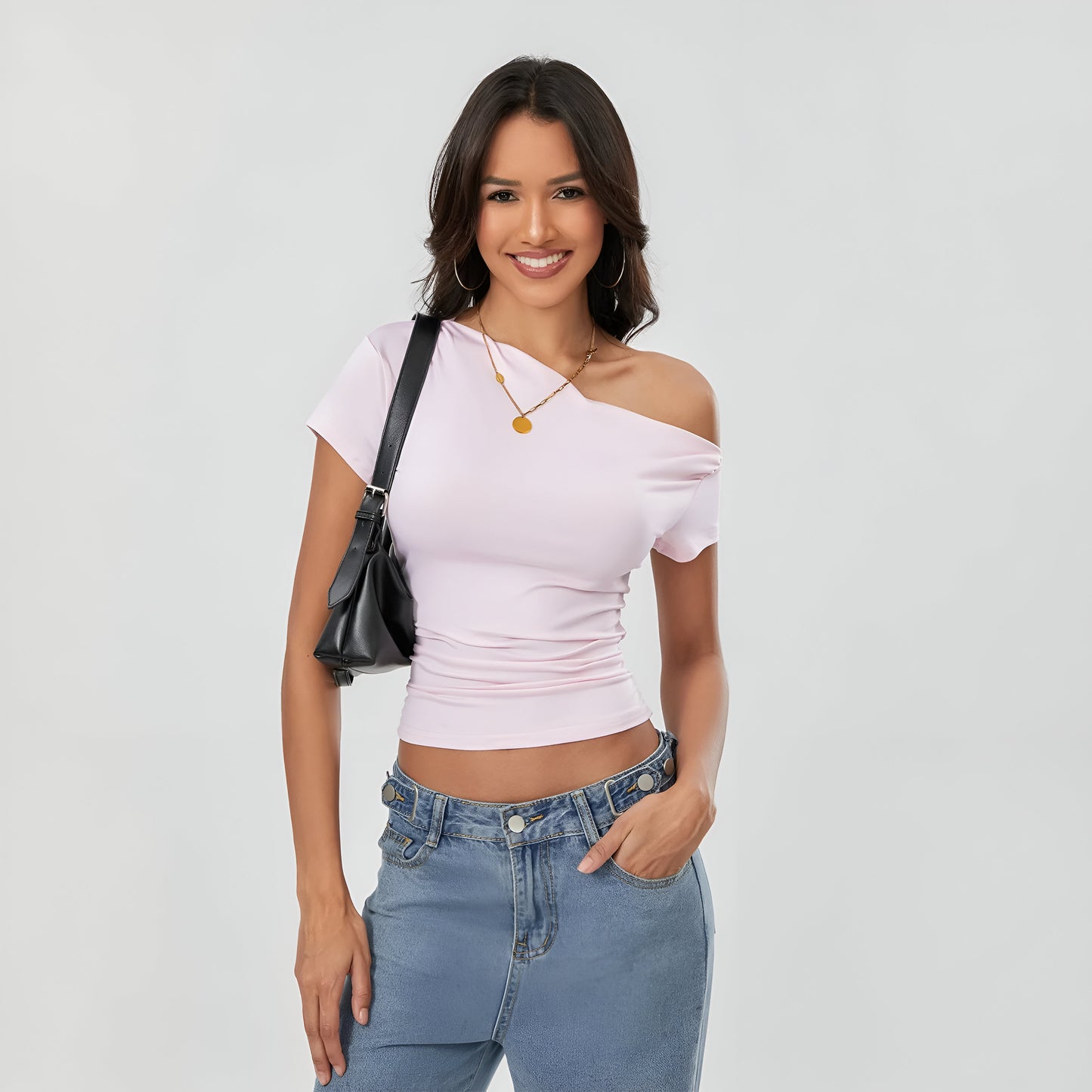 Chic Summer Ruched Crop Top