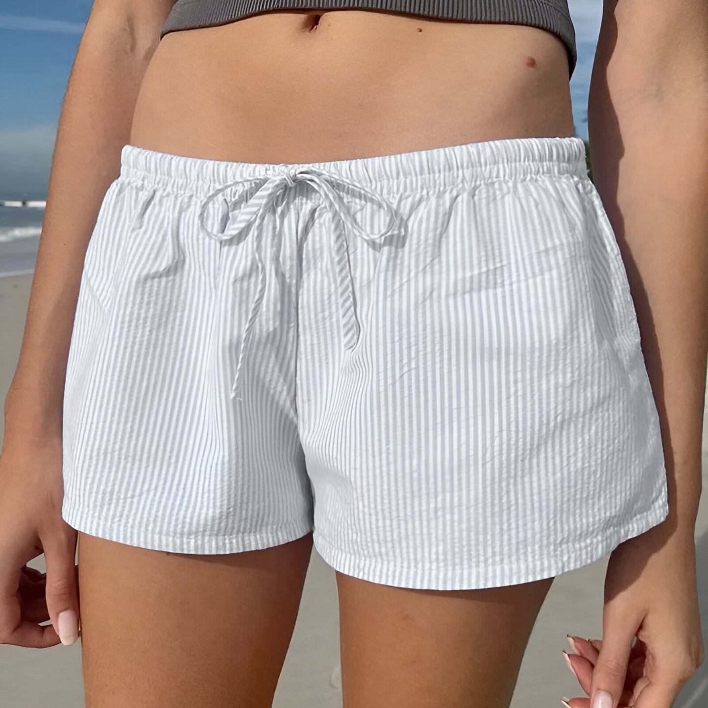 Chic Beachwear Loose Shorts