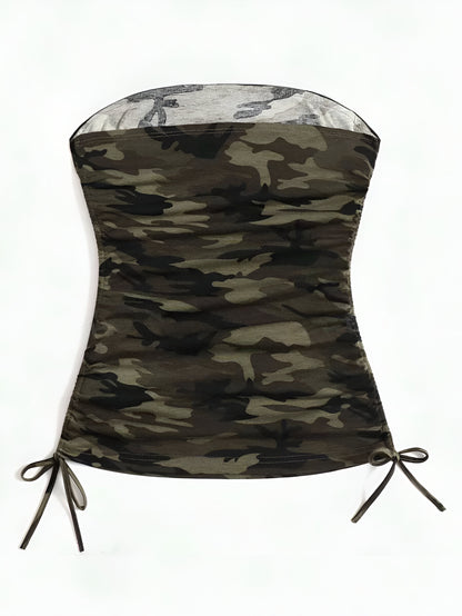 Top Punk con Estrás Camuflados