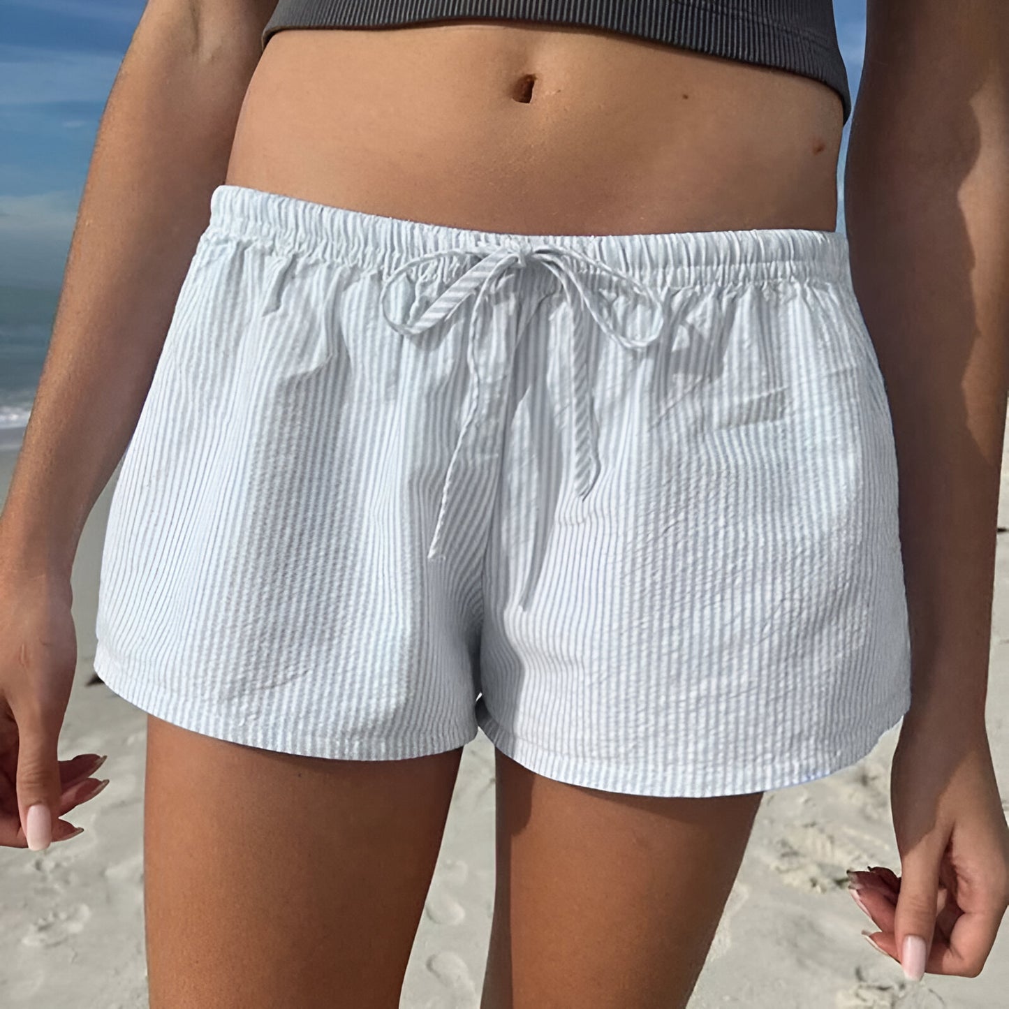 Chic Beachwear Loose Shorts