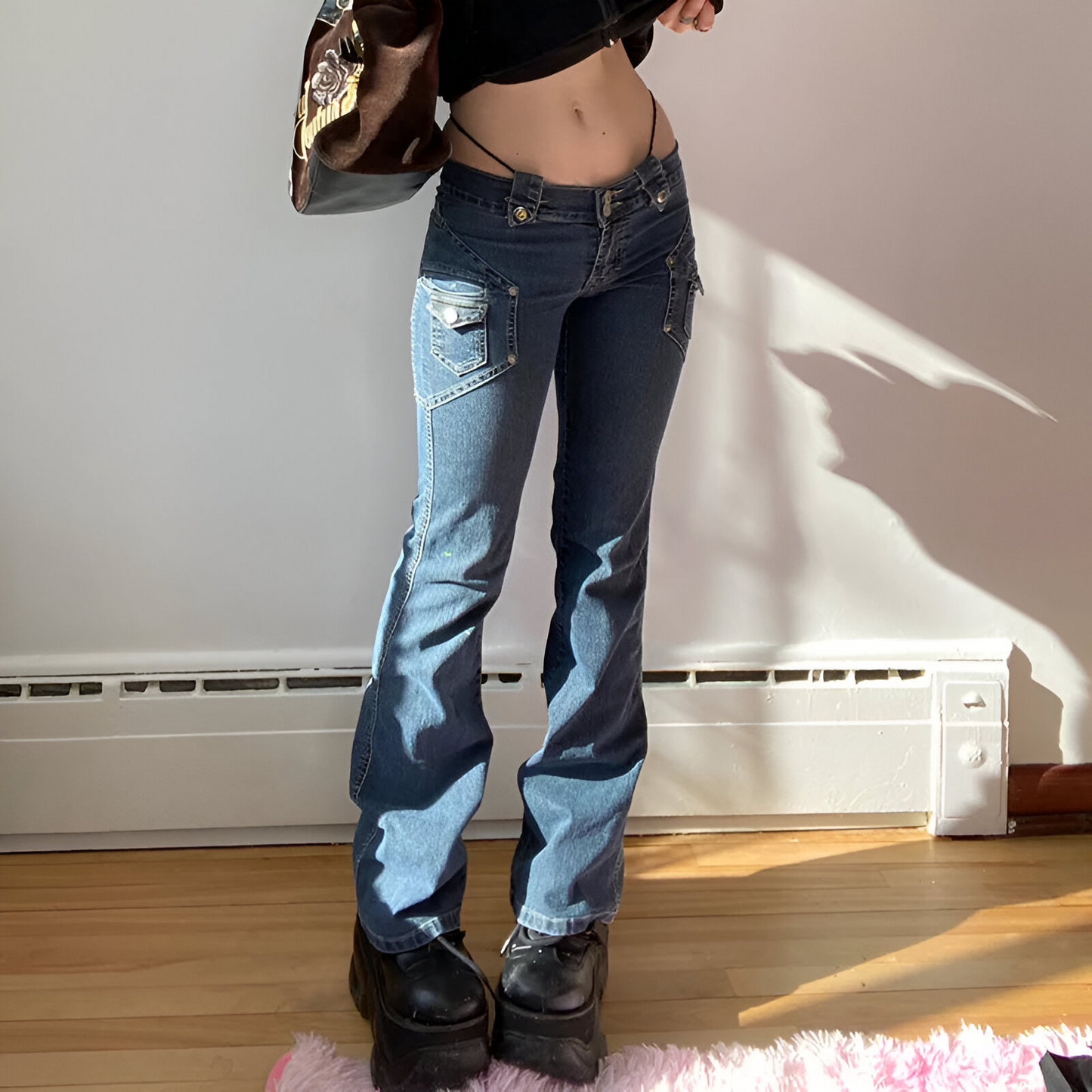 Jeans Retro Glam Y2K Radiance