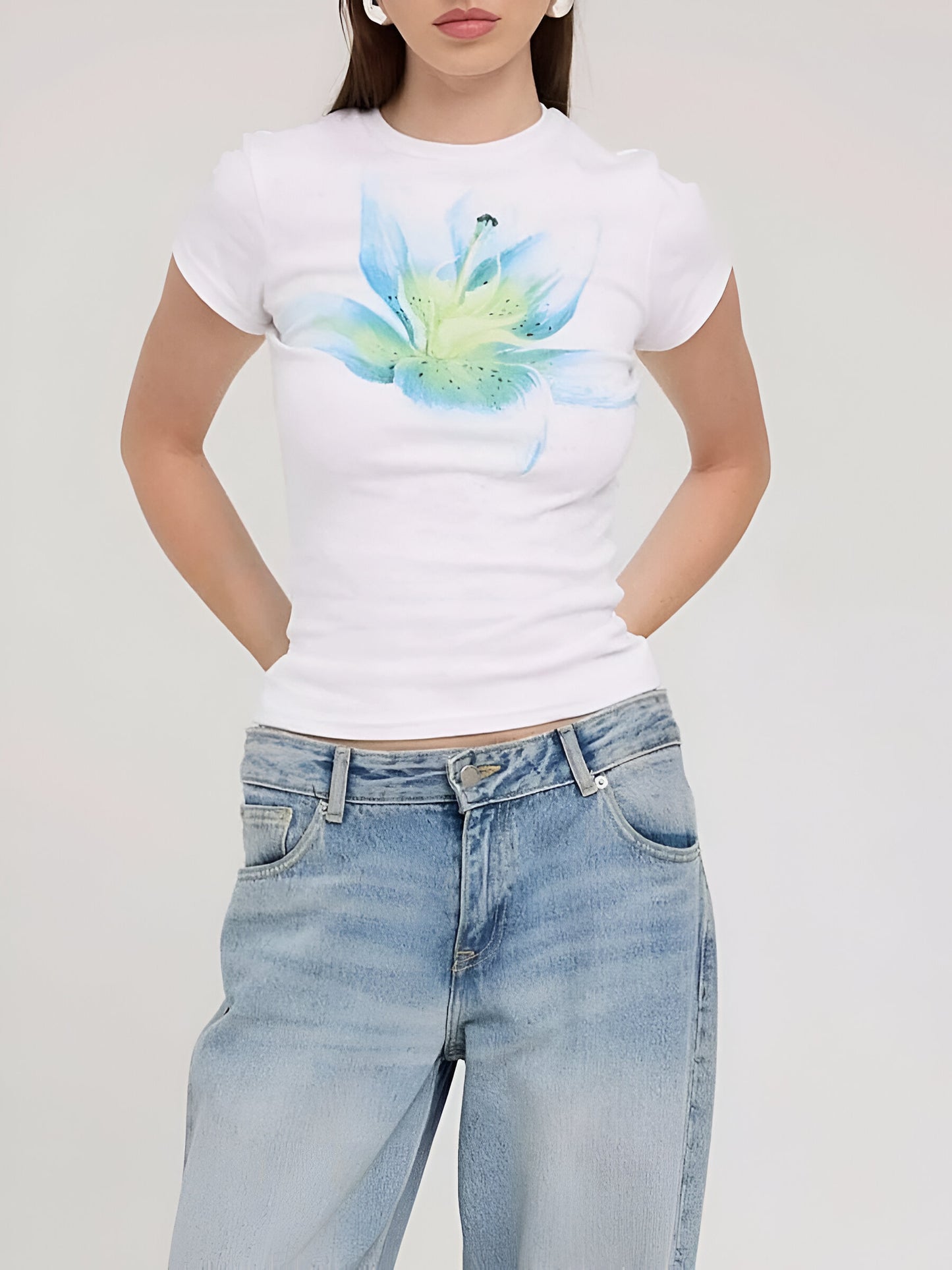 Blusa Floral Juvenil Verão