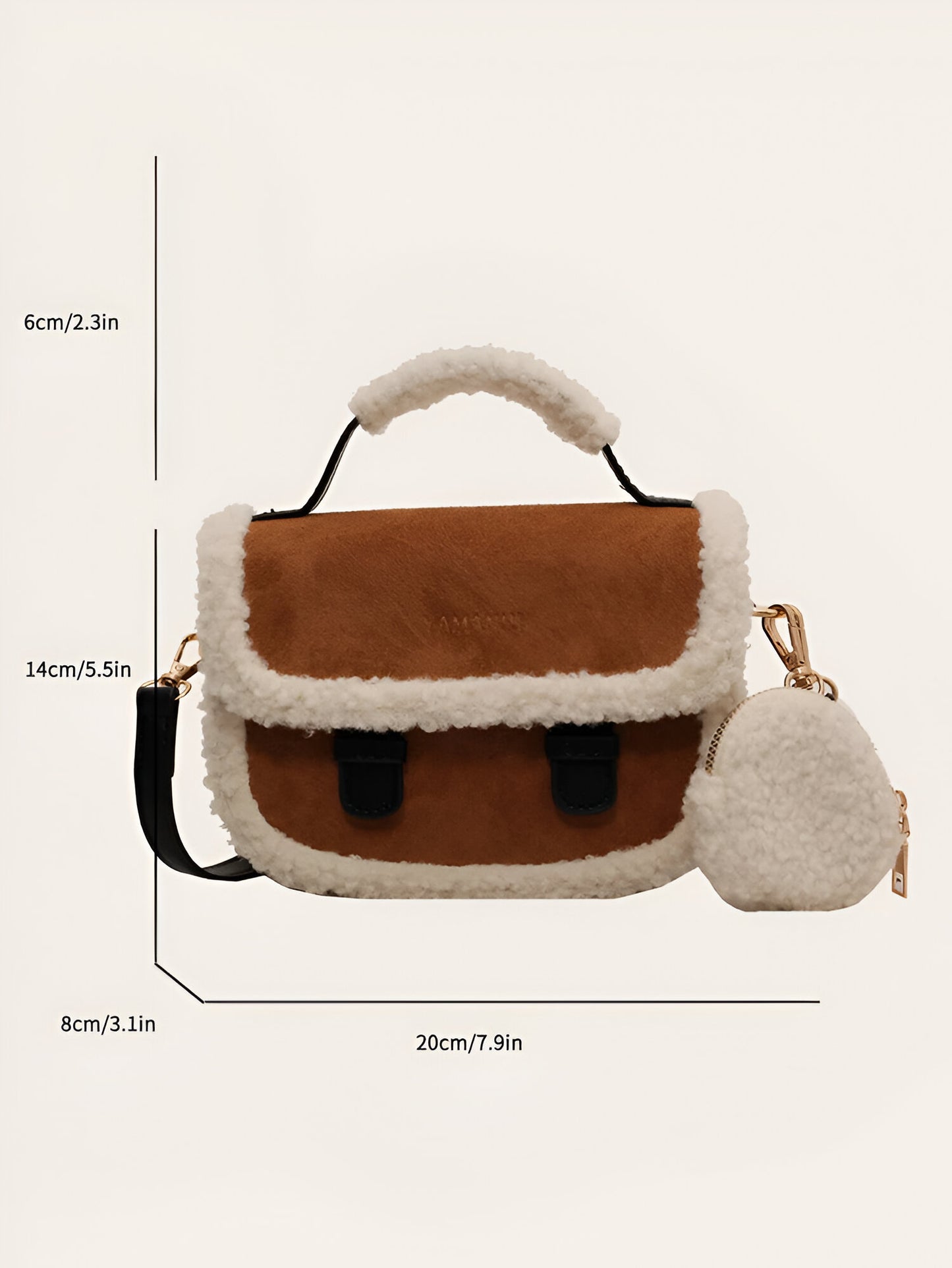 Gaia Plush Crossbody Bag