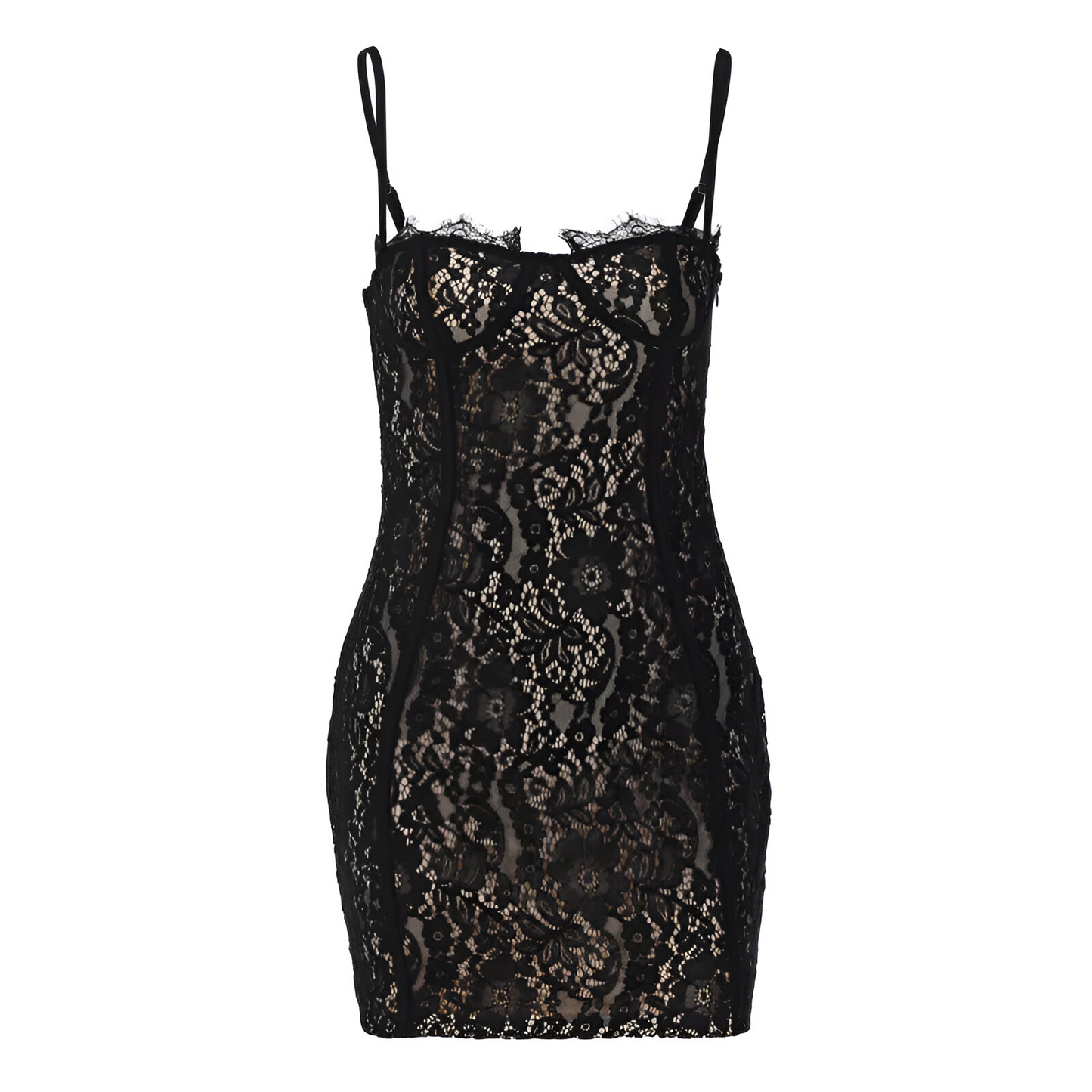 Encanto Nocturno: Vestido de Encaje Negro // Autumn Collection