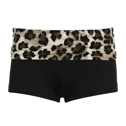 Leopardo chique: shorts de cintura baixa