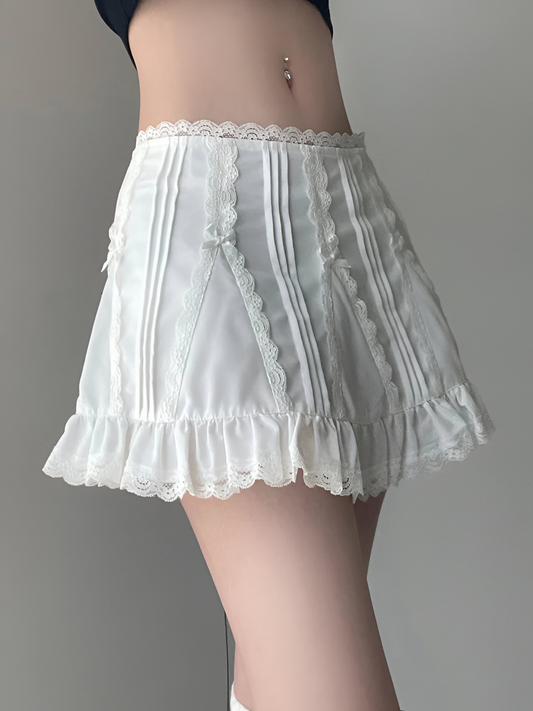 Falda Mini A-Line Sweet Lace