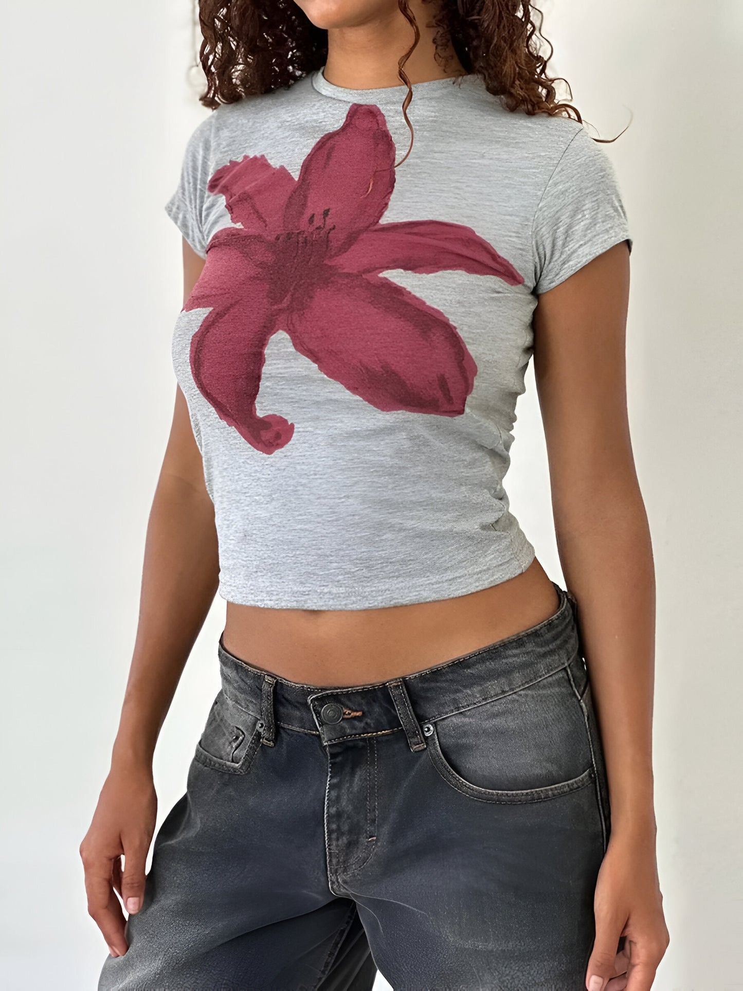 Blusa Floral Juvenil Verão