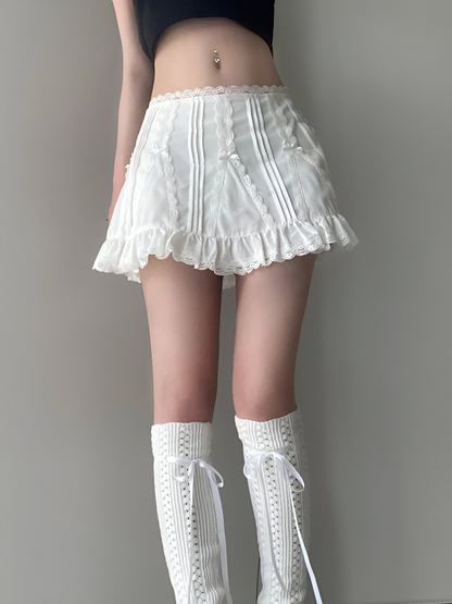 Falda Mini A-Line Sweet Lace