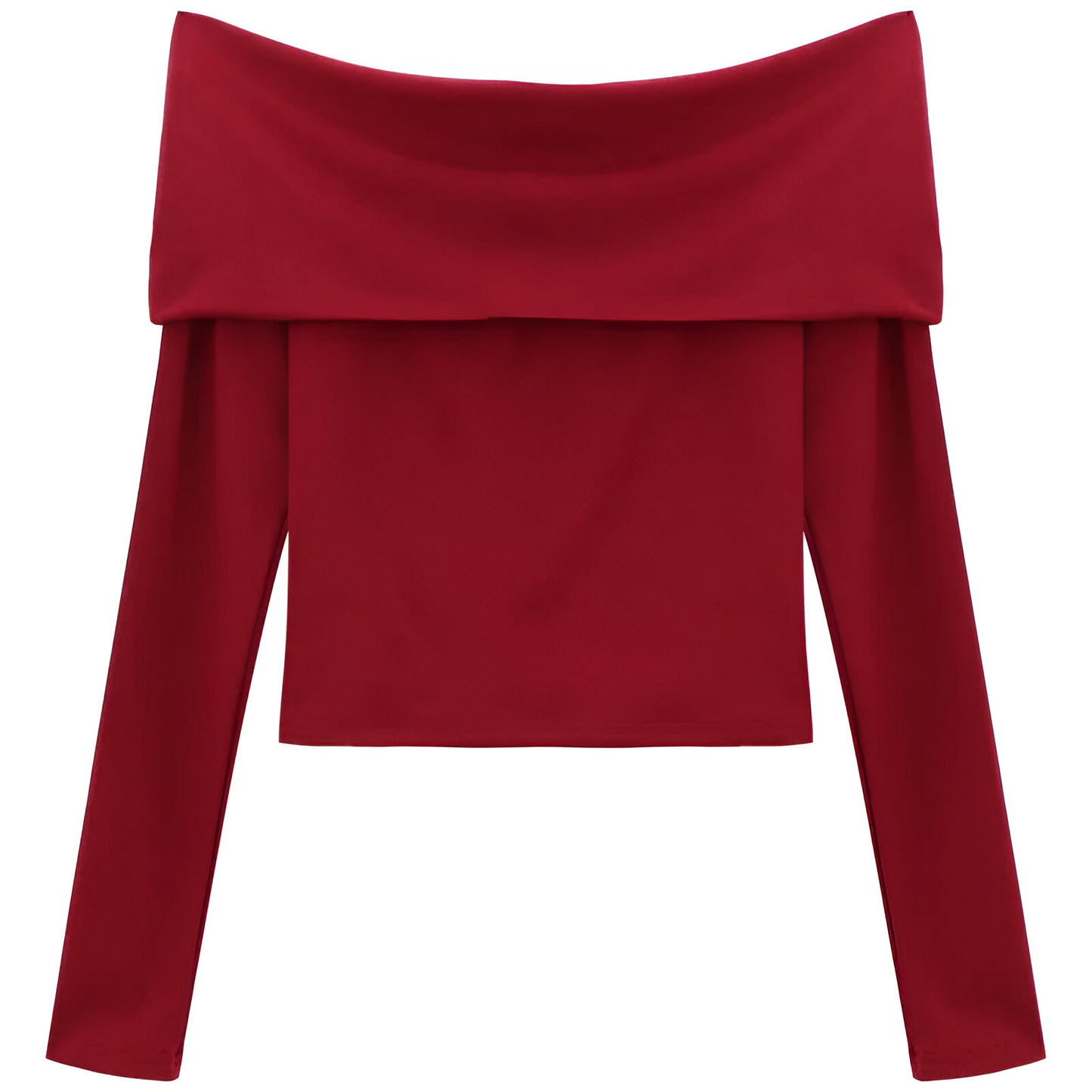 Red Spice Off Shoulder Crop Top - Top Corto Sensual // Autumn Collection