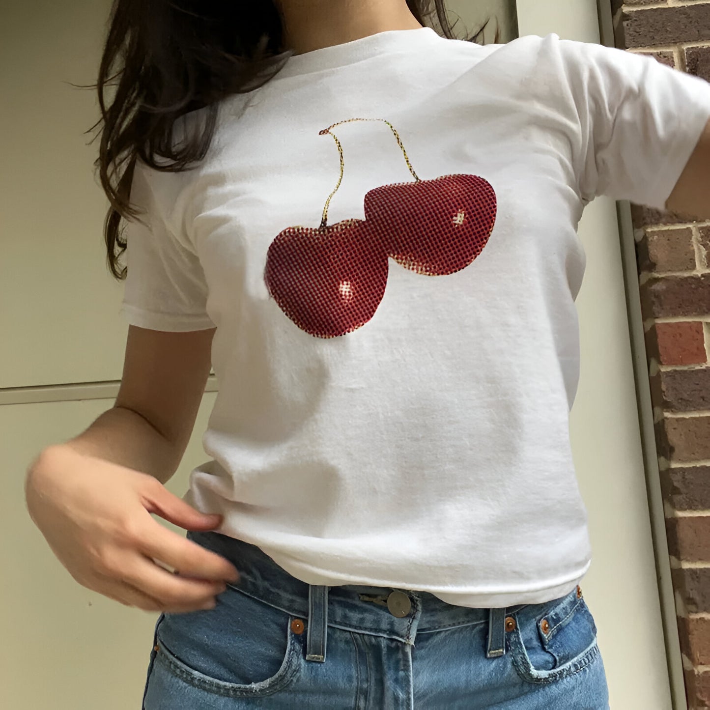 Tee Veraniega Vintage Cherry