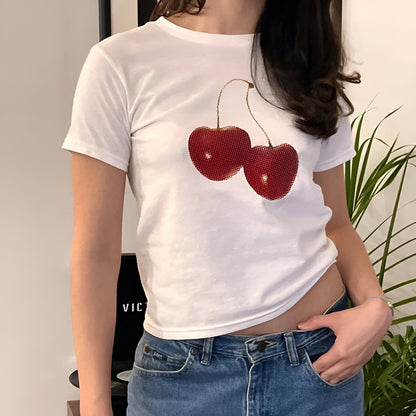 Tee Veraniega Vintage Cherry