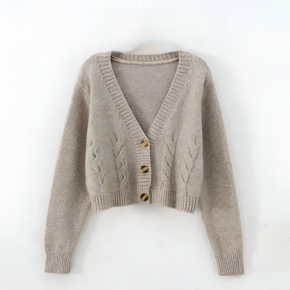 Constance Twist-Knit Cardigan