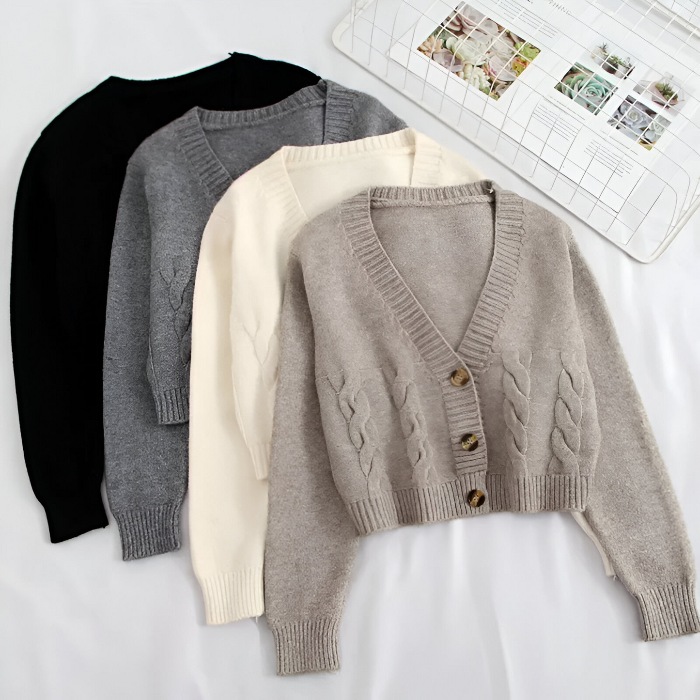 Constance Twist-Knit Cardigan