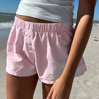 Summer Vibes Striped Shorts