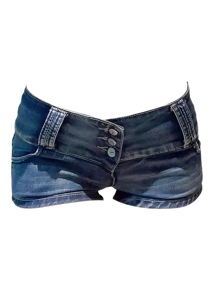 Short en jean taille basse Bella