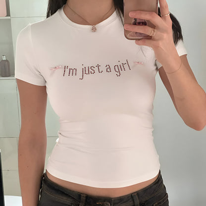 Sparkle Lettered Crop Top