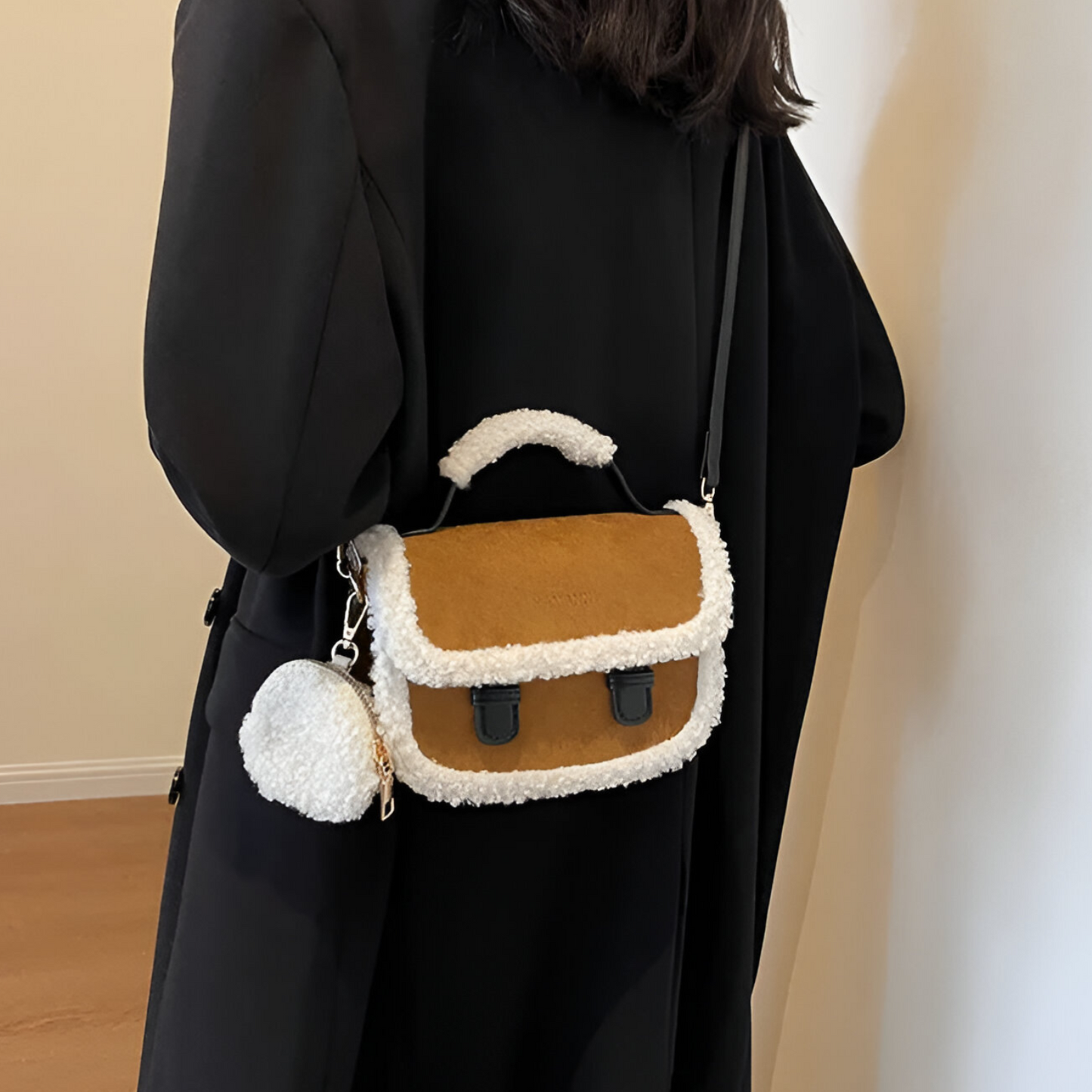 Gaia Plush Crossbody Bag