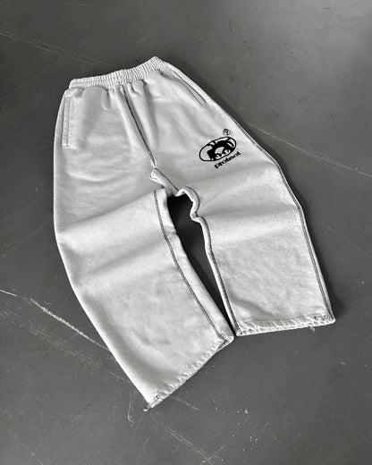 Calça relaxada com letras bordadas UrbanFlex