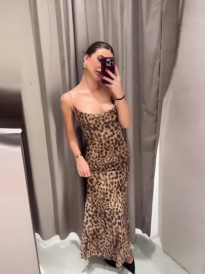 Vestido Maxi Leopardo